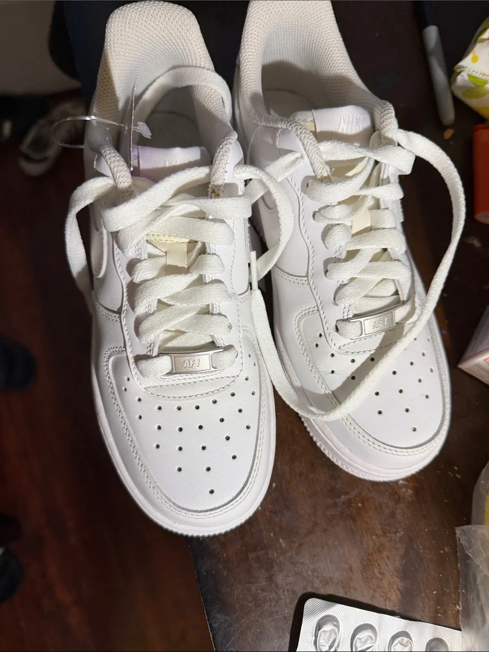 Nike White Low-Top Leather Sneakers